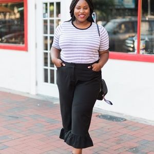 Eloquii Ruffle Hem Pants